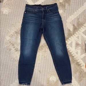 Lucky Brand Blue Mid Rise Ankle “Ava” Cropped Jeans Classic Style - Size 10